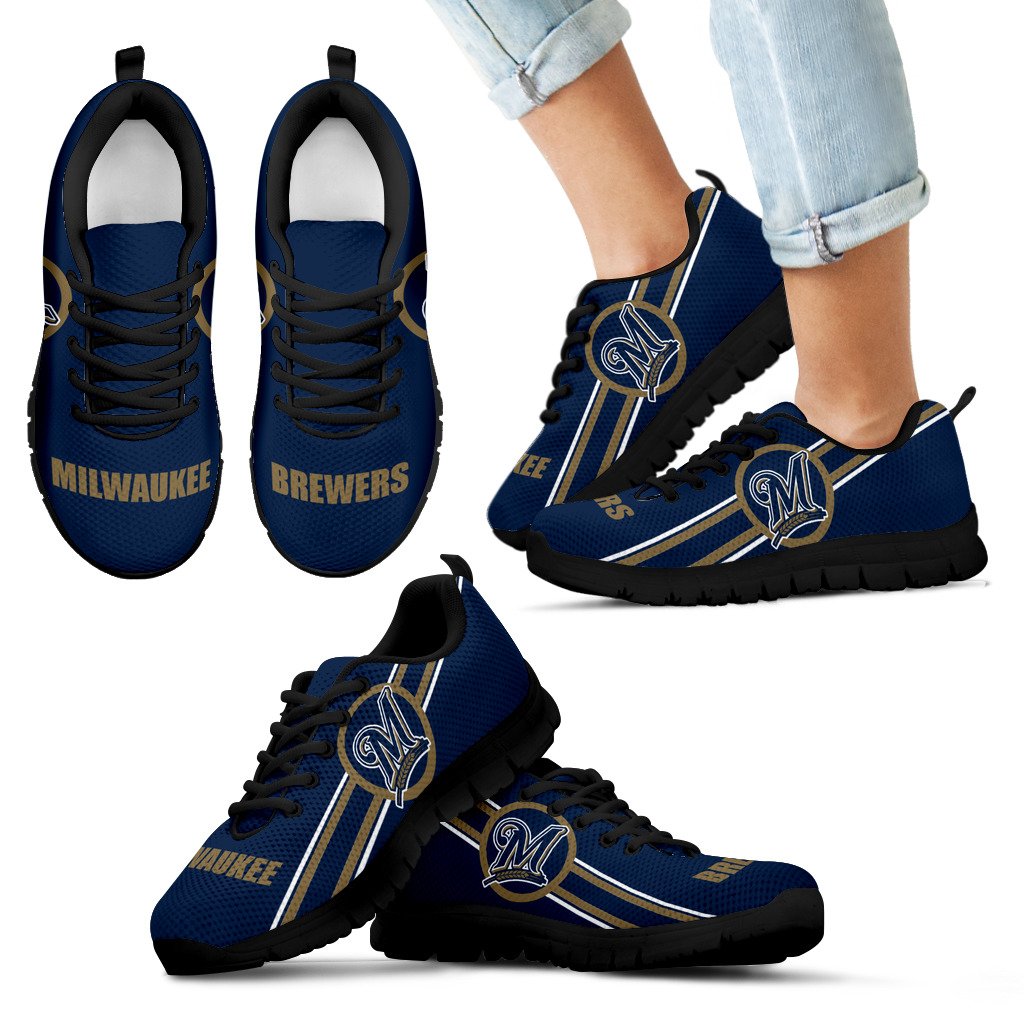 Fall Of Light Milwaukee Brewers Sneakers Fall Of Light Milwaukee Brewers Sneakers