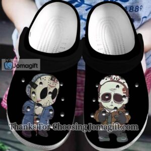 [Fantastic] Black Jason Voorhees Friday The 13Th Crocs Gift