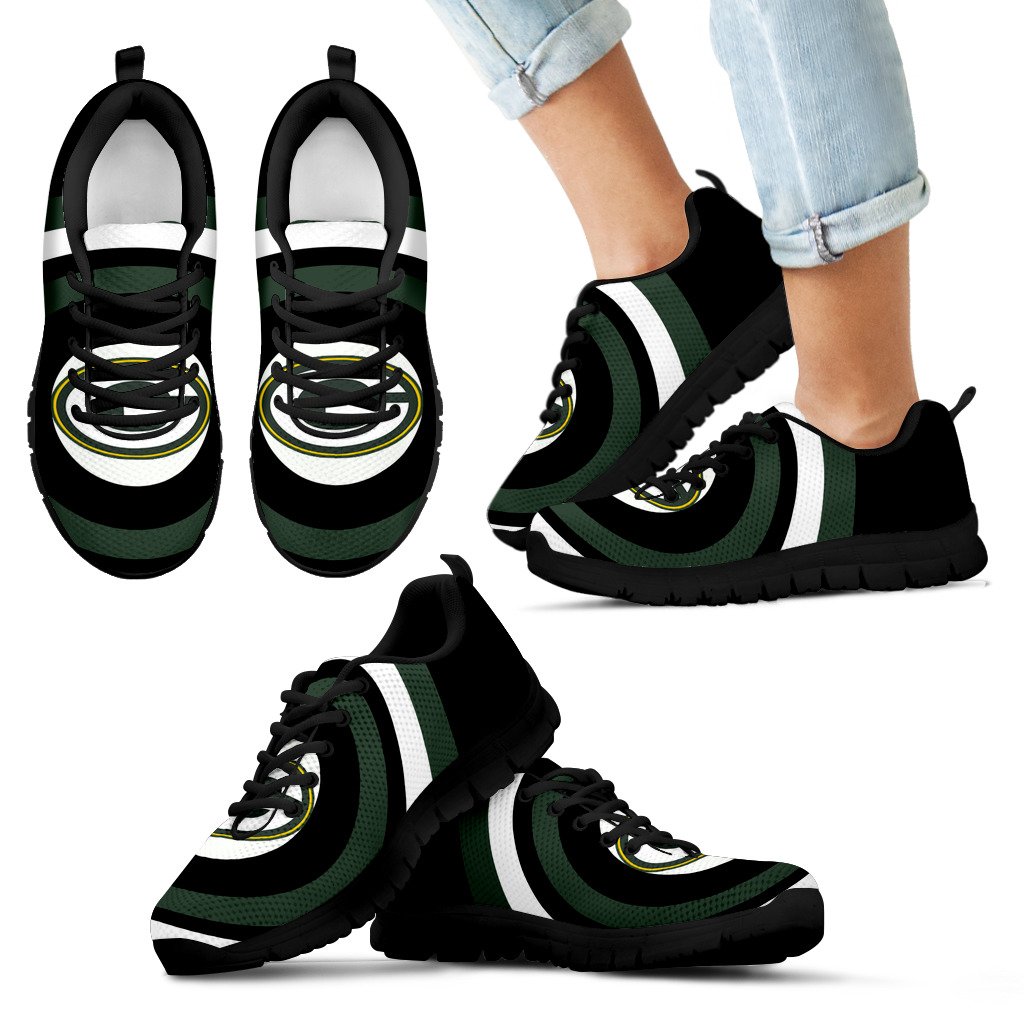 Favorable Significant Shield Green Bay Packers Sneakers Favorable Significant Shield Green Bay Packers Sneakers