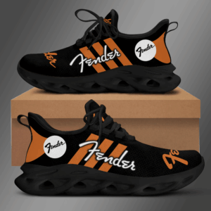 Fender Black Orange Clunky Max Soul Shoes