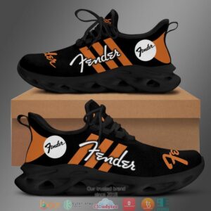 Fender Black Orange Clunky Sneaker Shoes