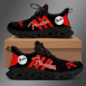 Fender Black Red Clunky Max Soul Shoes