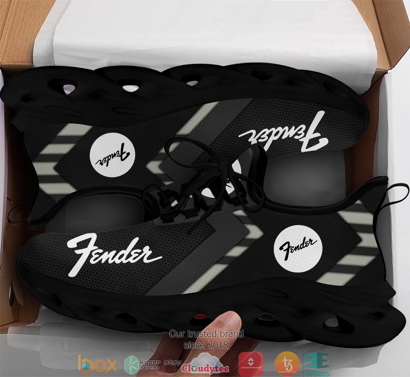Fender-Grey-Line-Black-Clunky-Sneaker-Shoes-2