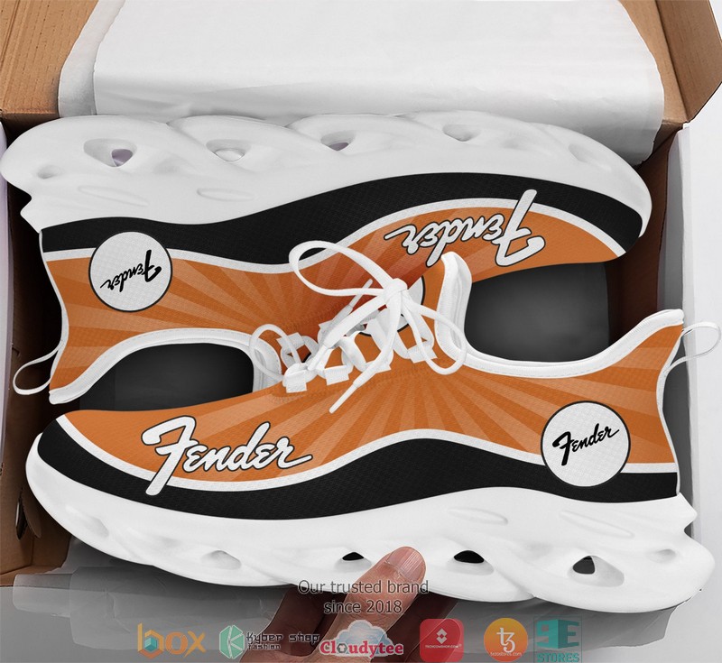 Fender-Orange-3D-Illusion-Clunky-Sneaker-Shoes-1