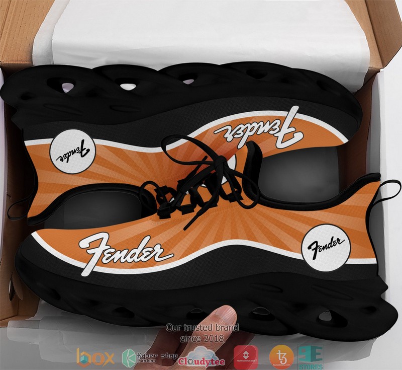 Fender-Orange-3D-Illusion-Clunky-Sneaker-Shoes-2