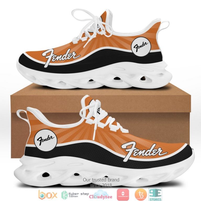 Fender-Orange-3D-Illusion-Clunky-Sneaker-Shoes-3
