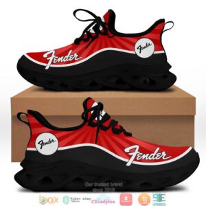 Fender Red 3D Illusion Clunky Sneaker Shoes