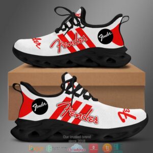 Fender Red And White Adidas Clunky Sneaker Shoes