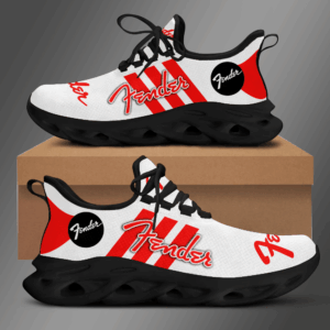 Fender White Red Clunky Max Soul Shoes