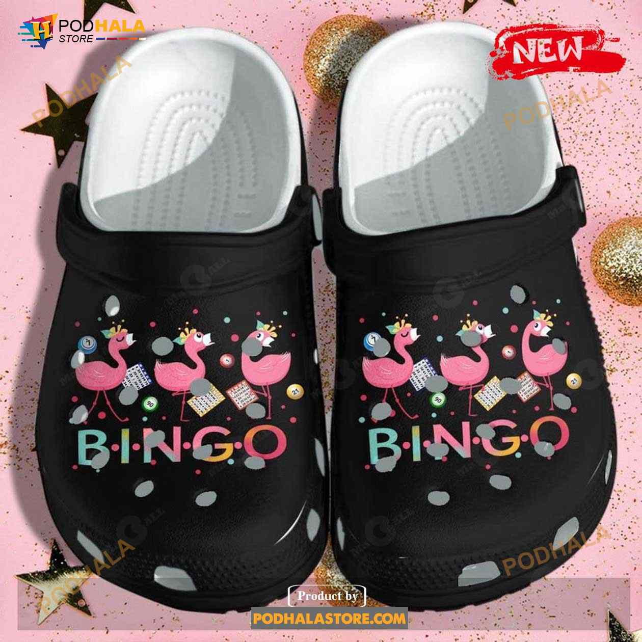Flamingo Bingo Shoes For Kids Kindergarten School Funny Crocs Clogs Shoes Flamingo Bingo Shoes For Kids Kindergarten School Funny Crocs Clogs Shoes