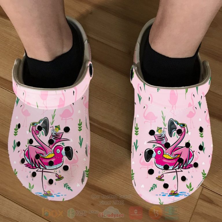 Flamingo-Pink-Flamingo-Mens-Crocband-Crocs-Clog-Shoes-2