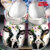 Floral Heifer Cow Farmer For Man Women Crocs Clog Shoes