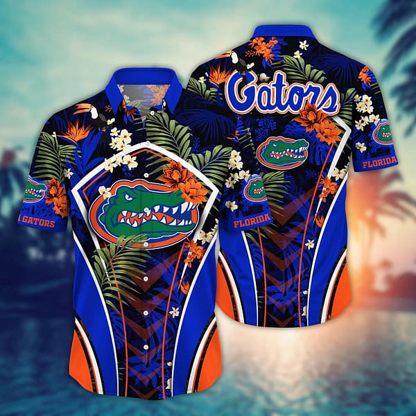 Florida Gators Tropical Leaf Armor Design Hawaiian Shirt Florida Gators Tropical Leaf Armor Design Hawaiian Shirt