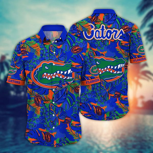 Florida Gators Tropical Leaf Hawaiian Shirt Florida Gators Tropical Leaf Hawaiian Shirt