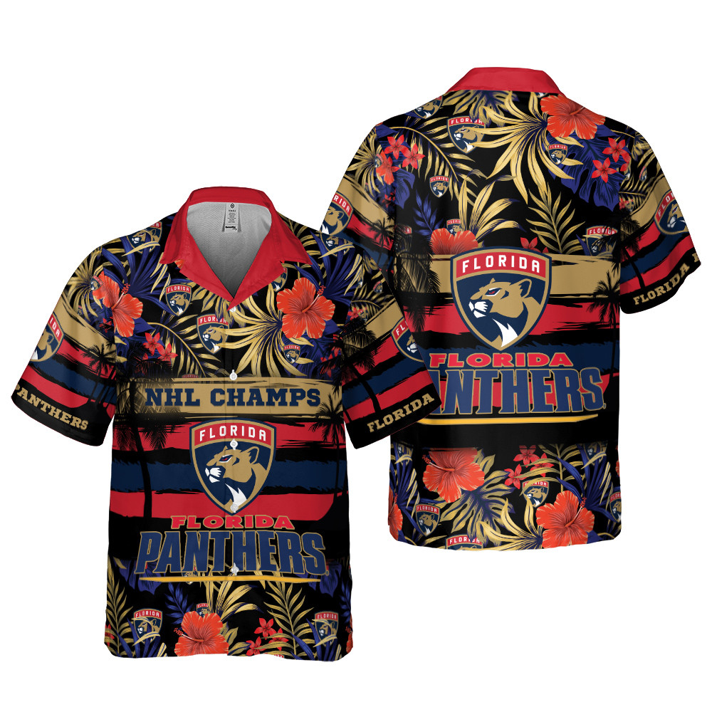 Florida Panthers 2023 AOP Hawaiian Shirt V2 Florida Panthers 2023 AOP Hawaiian Shirt V2