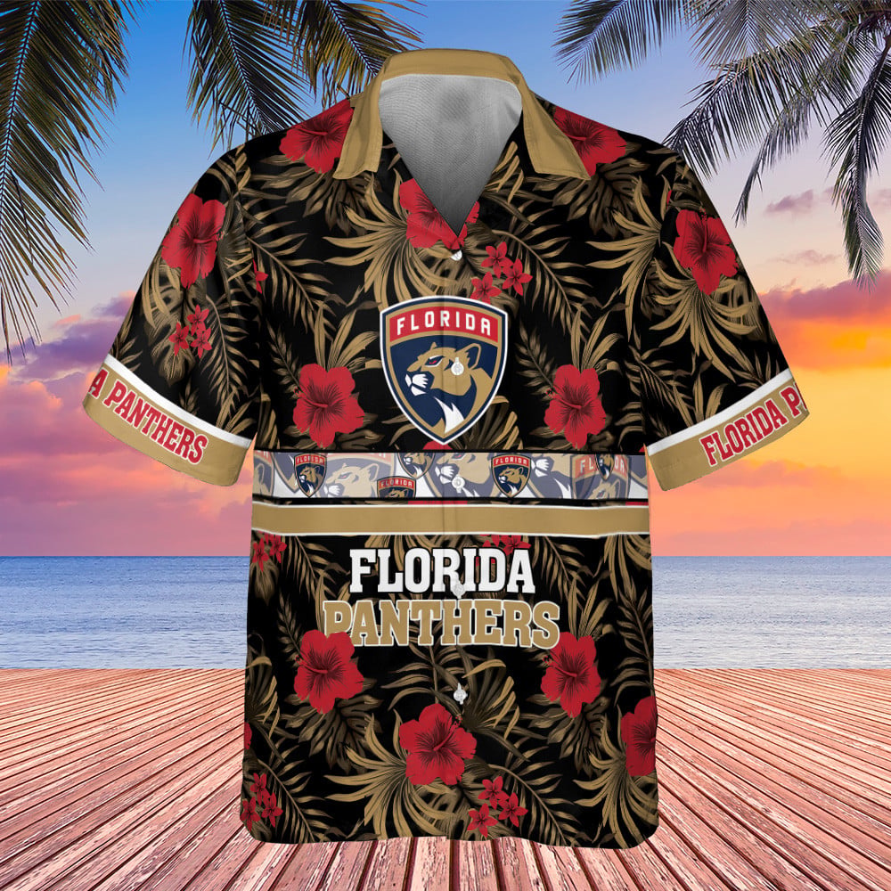 Florida-Panthers-2023-Hibiscus-Pattern-V1-AOP-Hawaiian-Shirt-SH1NHFI-1