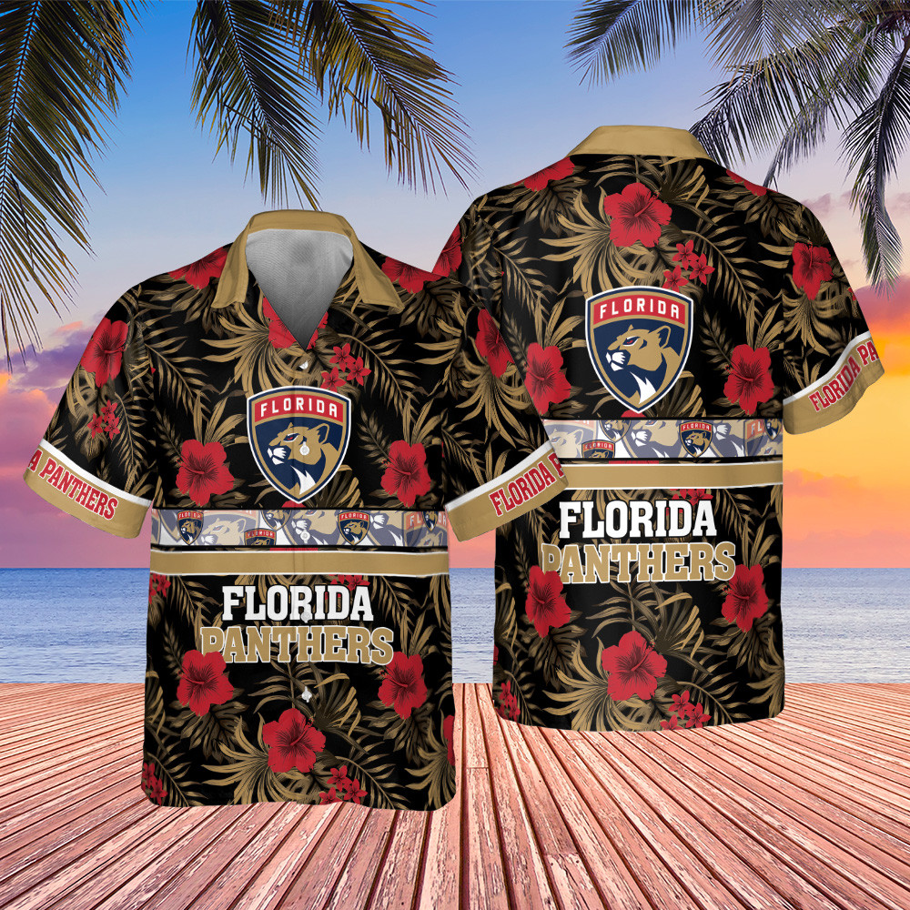 Florida Panthers 2023 Hibiscus Pattern V1 AOP Hawaiian Shirt SH1NHFI Florida Panthers 2023 Hibiscus Pattern V1 AOP Hawaiian Shirt SH1NHFI