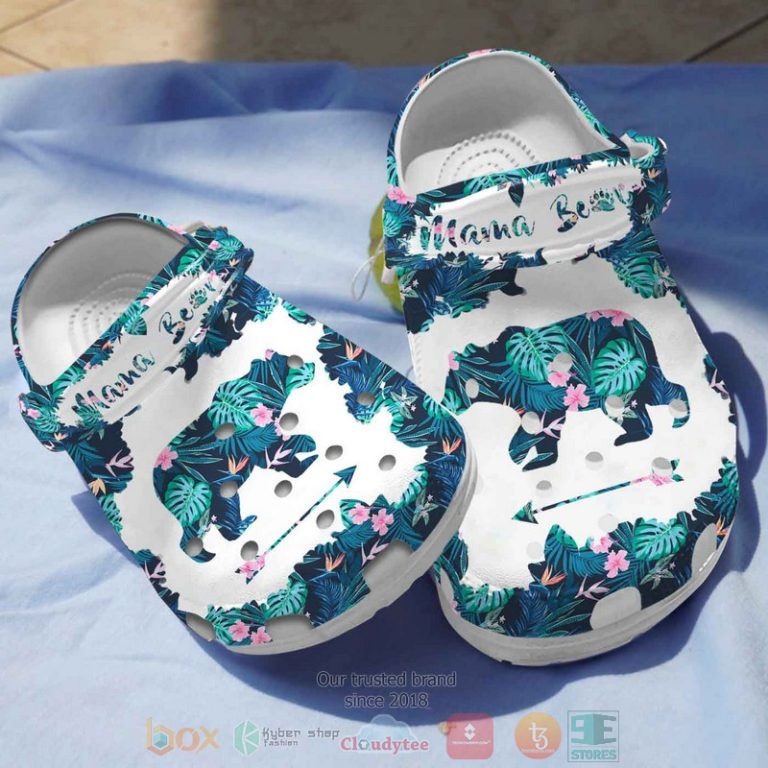 Flower-Mama-Bear-MotherS-Day-Life-Crocs-Crocband-Shoes-1