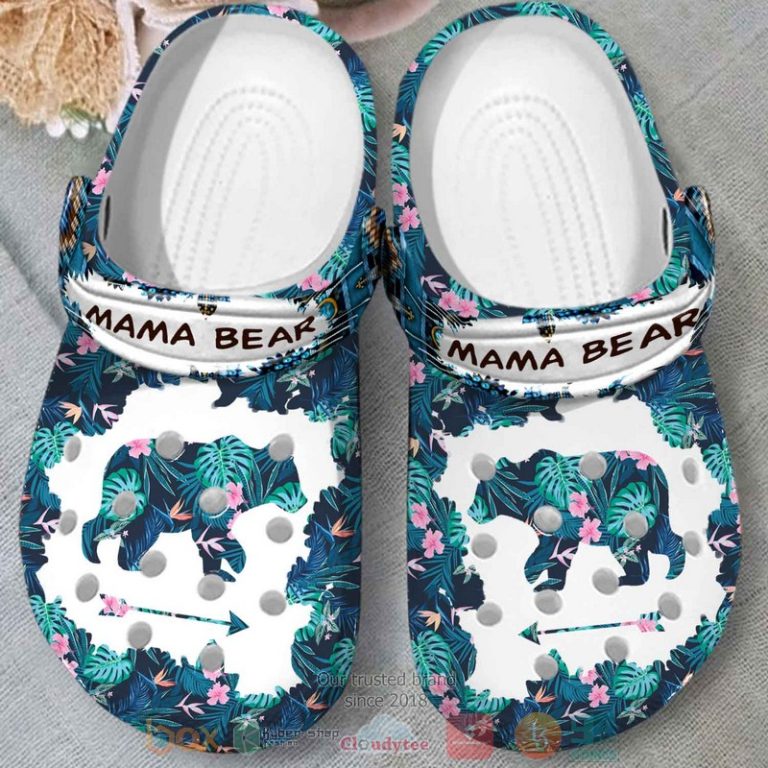 Flower-Mama-Bear-MotherS-Day-Life-Crocs-Crocband-Shoes-2