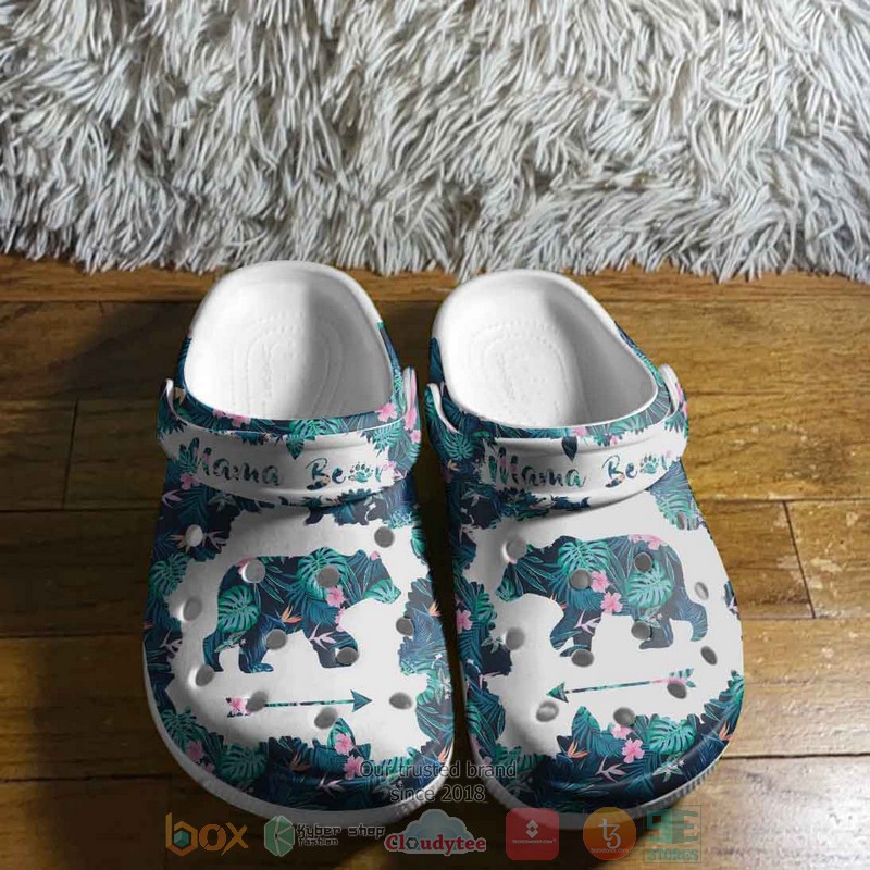 Flower Mama Bear Mother’S Day Life Crocs Crocband Shoes Flower Mama Bear Mother’S Day Life Crocs Crocband Shoes