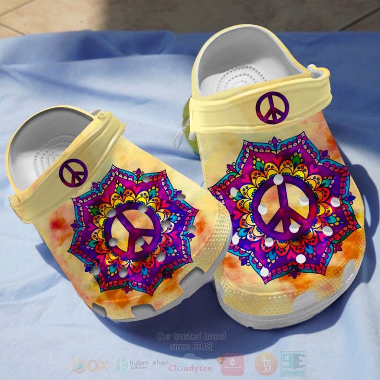 Flower-Peace-Mandala-Crocband-Crocs-Clog-Shoes-1