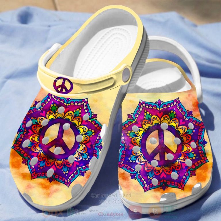 Flower-Peace-Mandala-Crocband-Crocs-Clog-Shoes-3