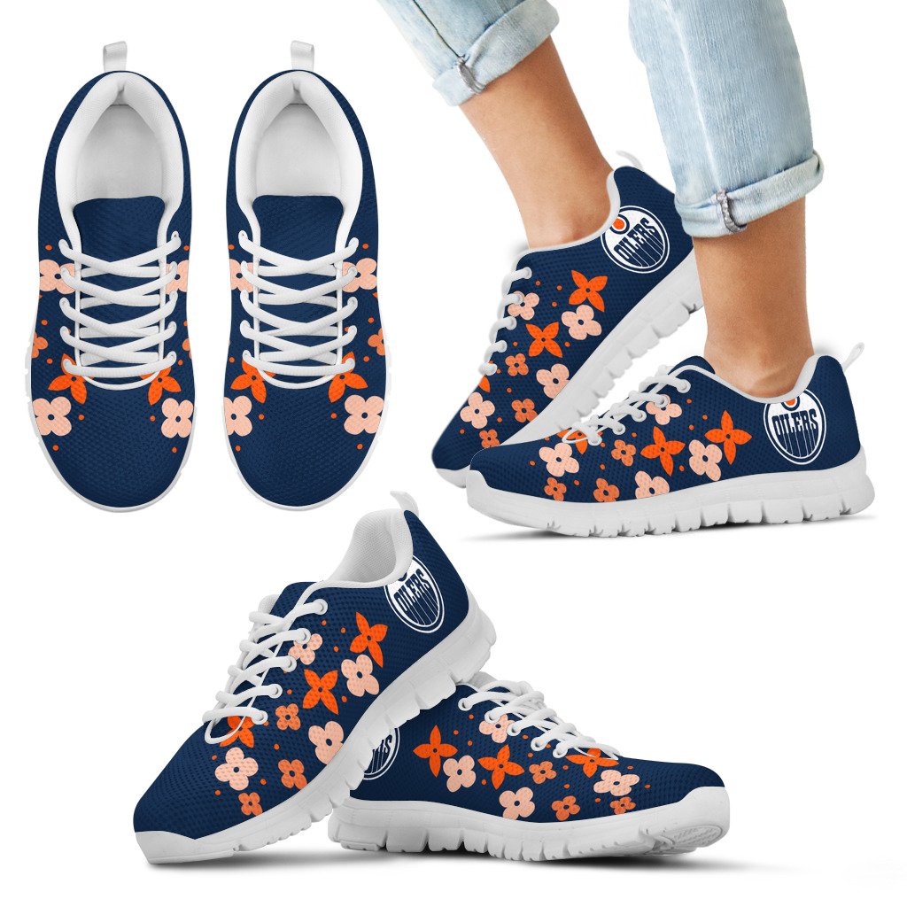 Flowers-Pattern-Edmonton-Oilers-Sneakers-1