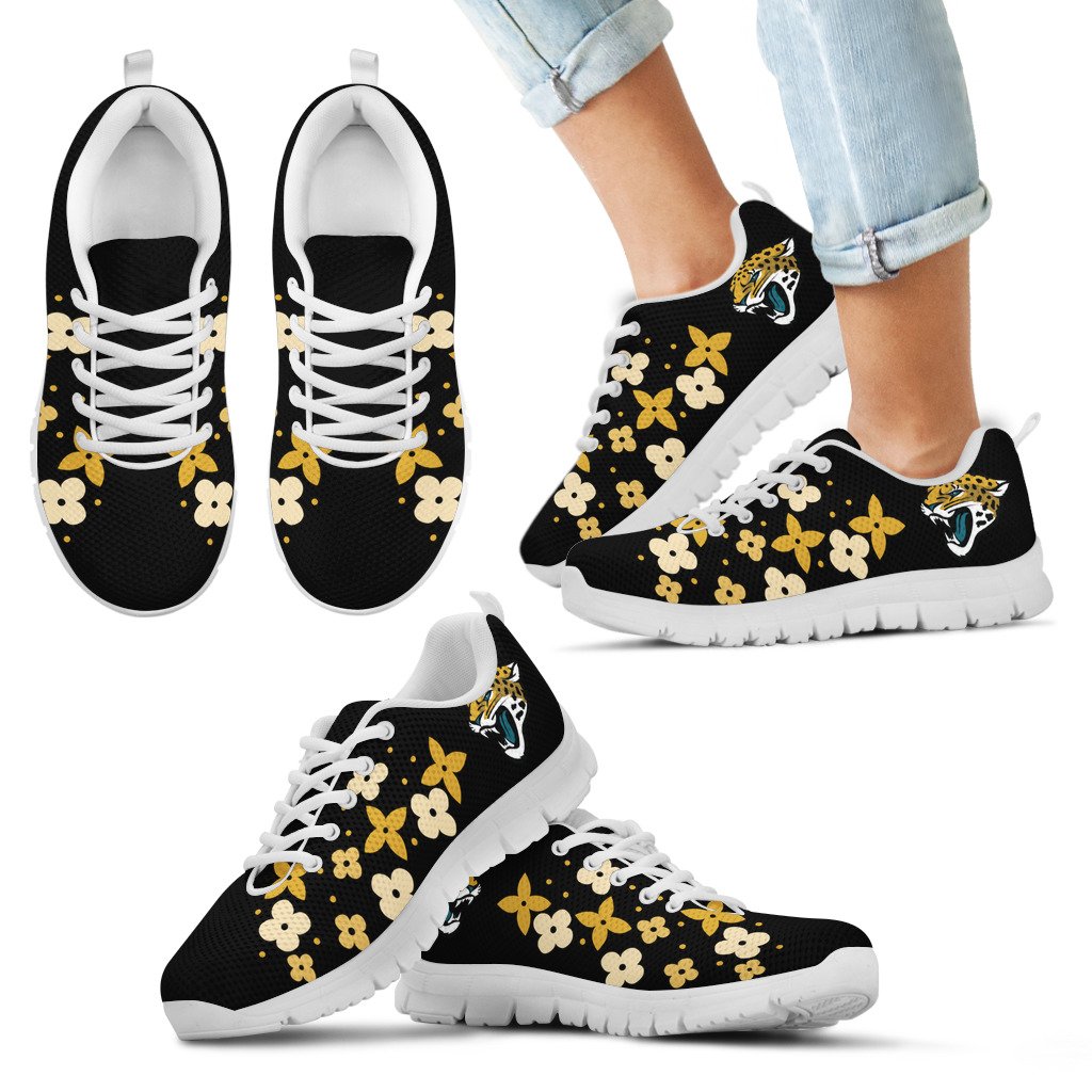 Flowers-Pattern-Jacksonville-Jaguars-Sneakers-1