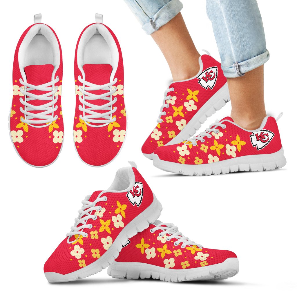 Flowers-Pattern-Kansas-City-Chiefs-Sneakers-1