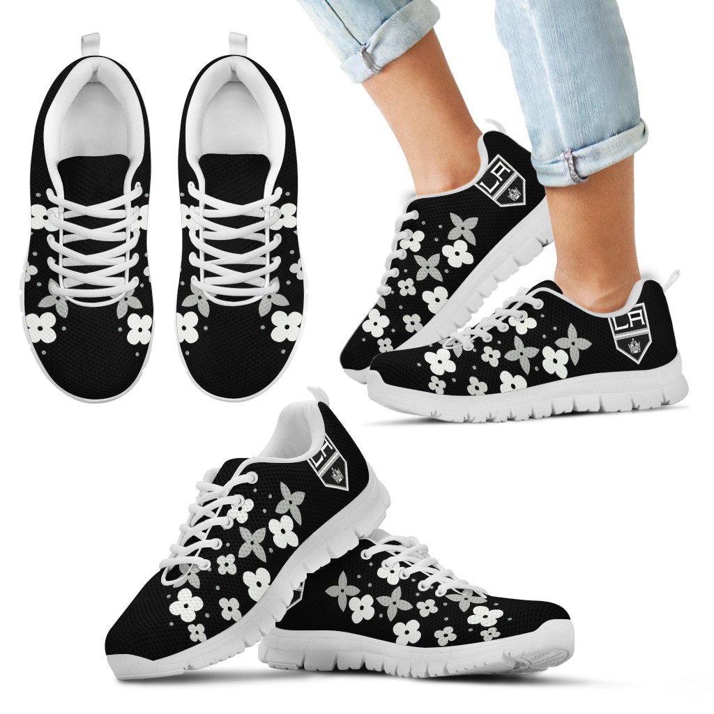 Flowers-Pattern-Los-Angeles-Kings-Sneakers-1
