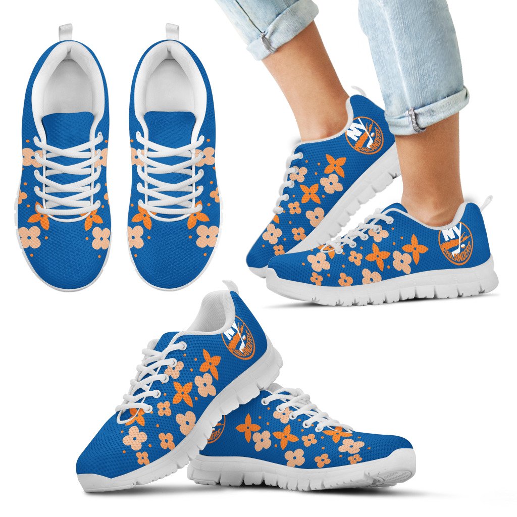 Flowers-Pattern-New-York-Islanders-Sneakers-1