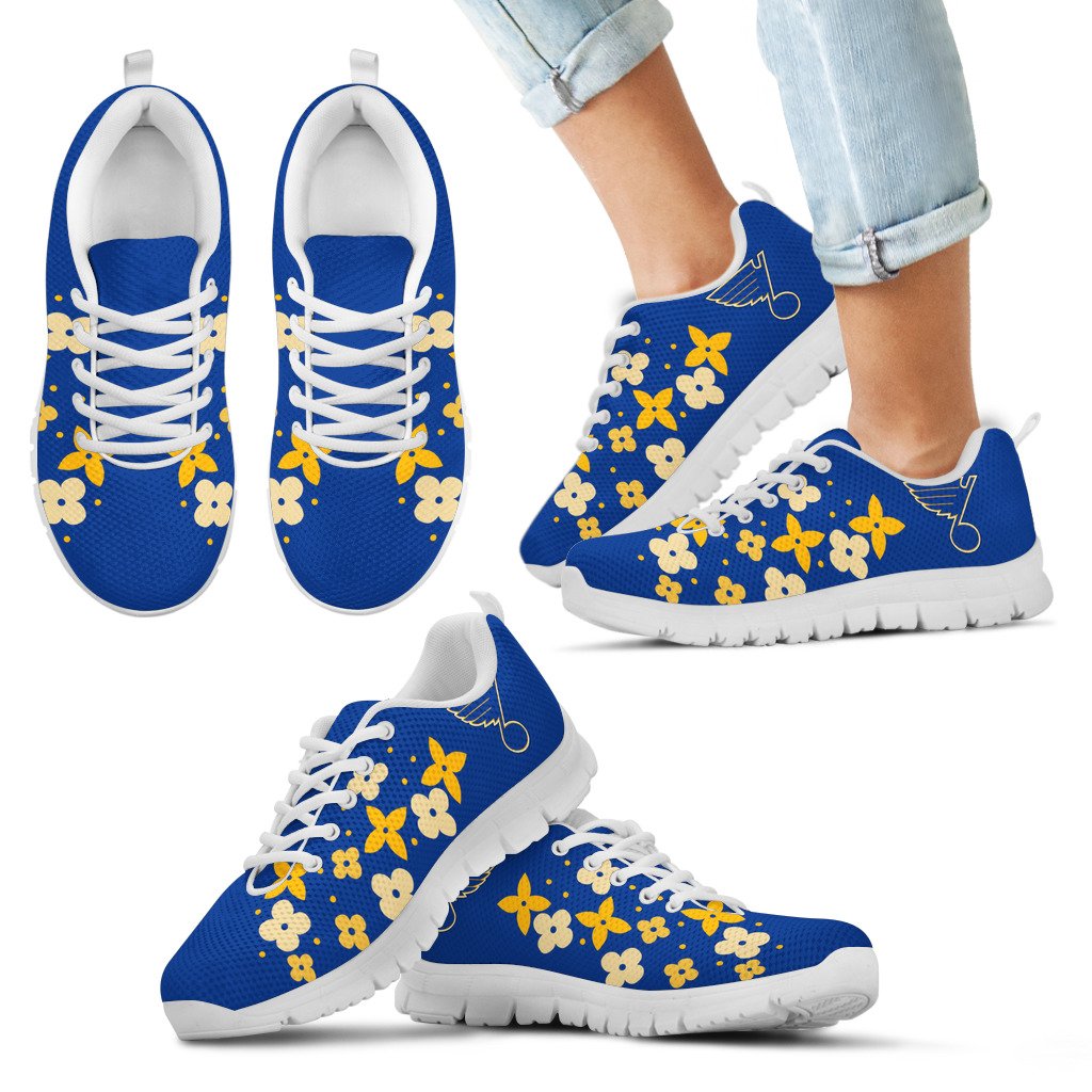 Flowers-Pattern-St.-Louis-Blues-Sneakers-1-1