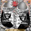 Football Crocs Personalized Las Vegas Raiders Team Pattern Clog Shoes