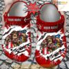 Football Crocs Personalized Sf 49ers Mascot Ripped Flag Clog Shoes