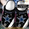 Football Dallas Cowboys Star New Custom Name Crocsband Clog Comfortable Water Shoes