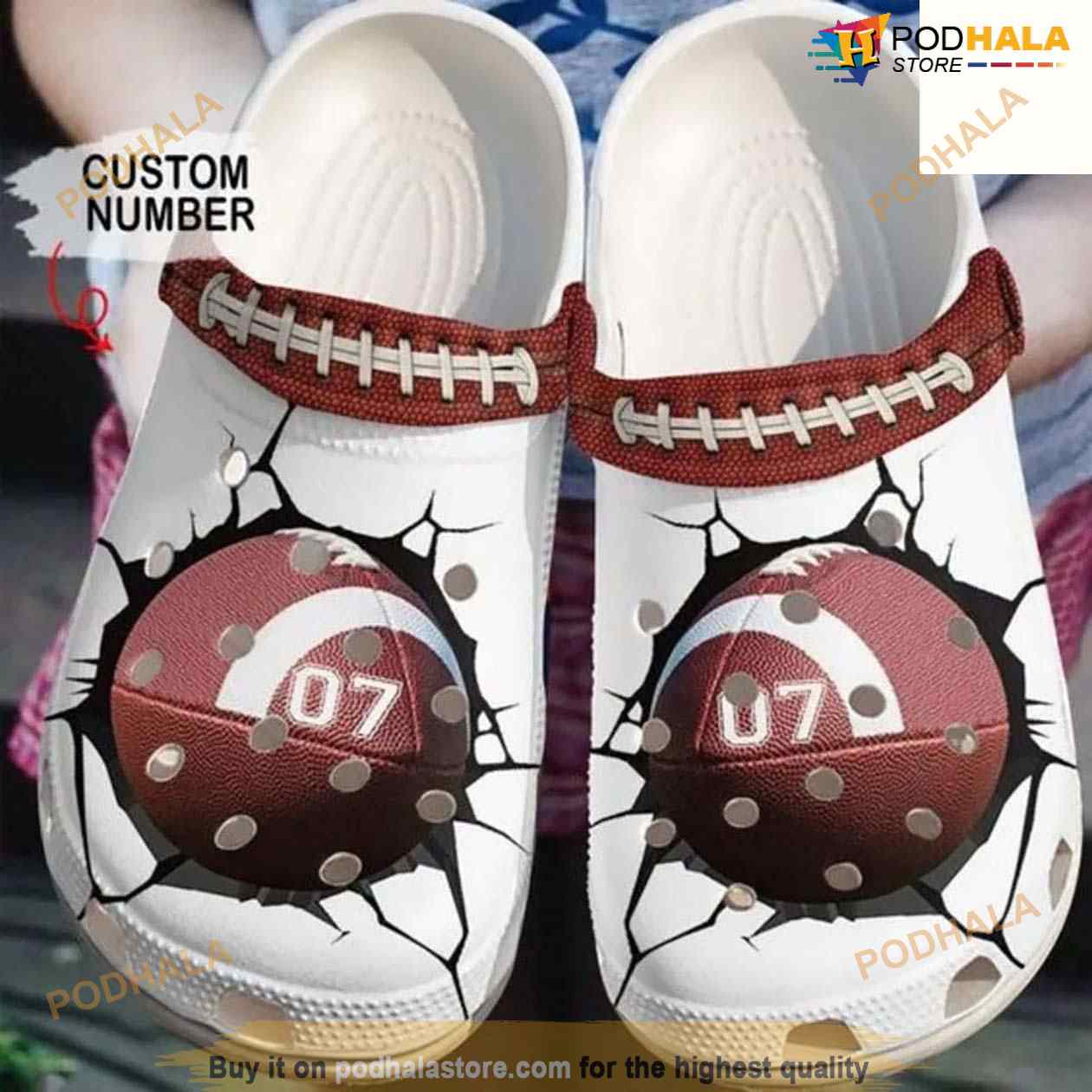 Football Personalized Crack Crocs Clog Shoes Crocs Clog Shoes For Men Women Football Personalized Crack Crocs Clog Shoes Crocs Clog Shoes For Men Women