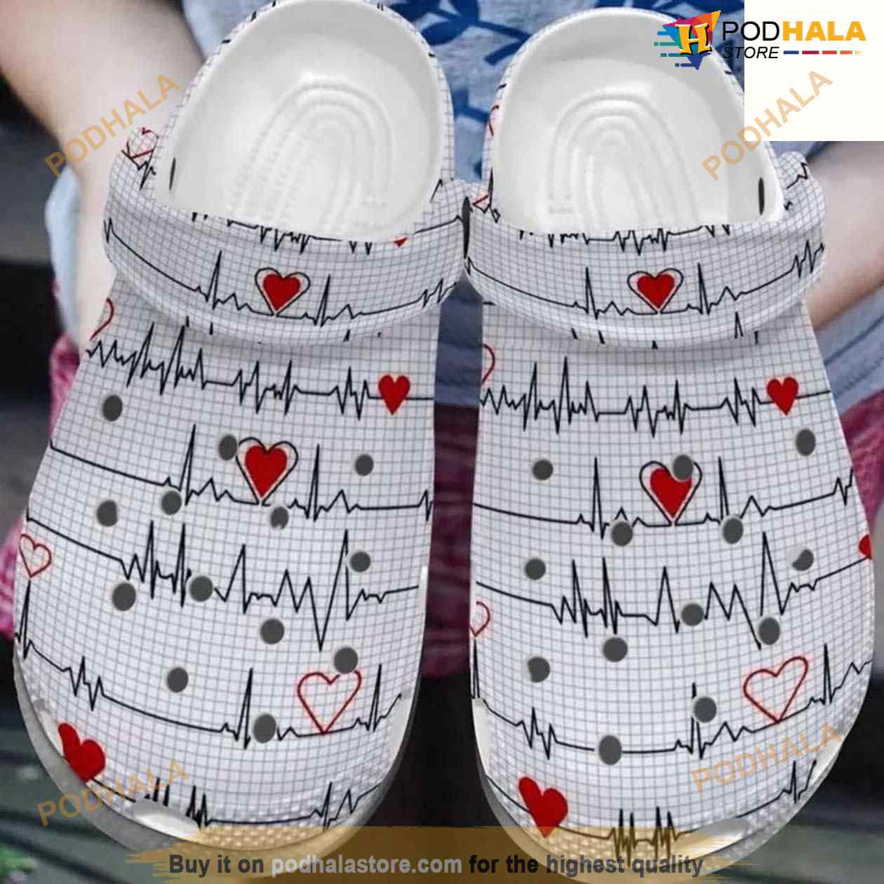 Free Heartbeat Clogs For Nurse Doctor Crocs Clog Shoes Free Heartbeat Clogs For Nurse Doctor Crocs Clog Shoes