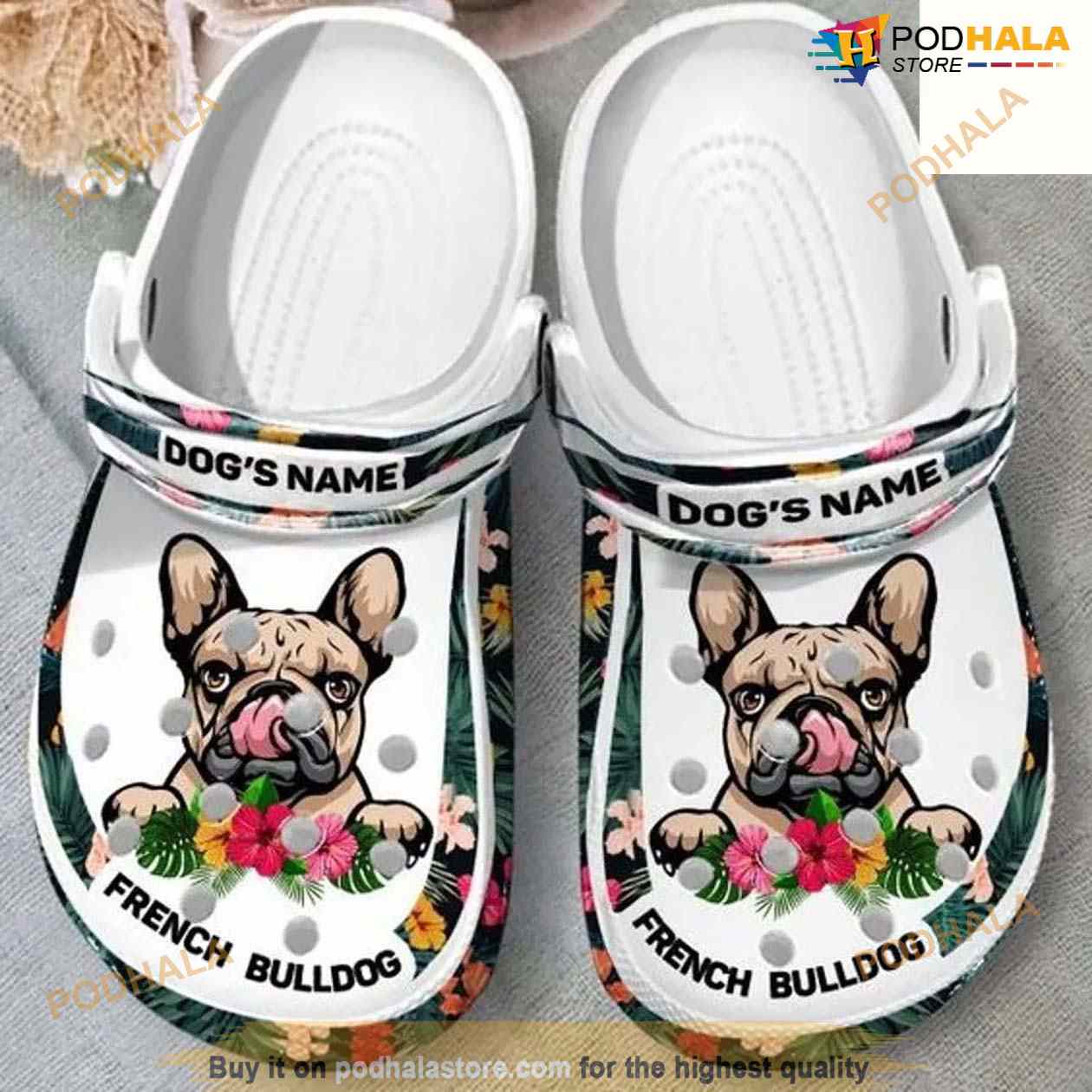 French Bull Dogs Custom Name Crocband Clog Shoes Crocs Clog Shoes For Men Women French Bull Dogs Custom Name Crocband Clog Shoes Crocs Clog Shoes For Men Women