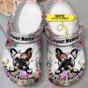 French Bulldog Custom Name Crocband Crocs Clog Shoes
