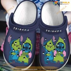 Friends Grinch Stitch Cartoon Adults Crocs Crocband Clog Crocs Clog Shoes For Men Women