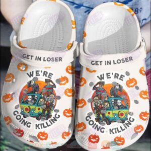 Friends Horror Movie Halloween Get In Loser We’Re Going Killing Crocband Crocs Clog Shoes