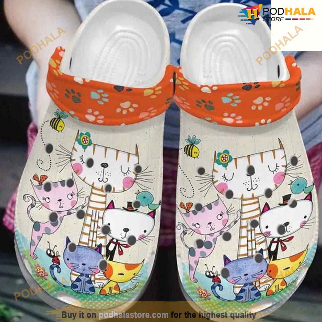 Funny Cat Family Cartoon Shoes Crocs Crocbland Clog Birthday Gift For Woman Girl Daughter Funny Cat Family Cartoon Shoes Crocs Crocbland Clog Birthday Gift For Woman Girl Daughter