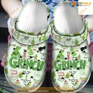 Funny Grinch Crocs Cartoon Crocs Shoes For Men Women