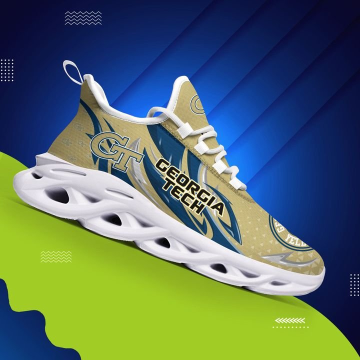Georgia Tech Yellow Jackets Clunky Max Soul High Top Shoes Georgia Tech Yellow Jackets Clunky Max Soul High Top Shoes