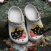 Get Daddy Black Cat Crocs Crocband Shoes