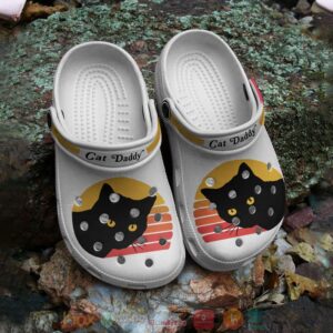 Get Daddy Black Cat Crocs Crocband Shoes