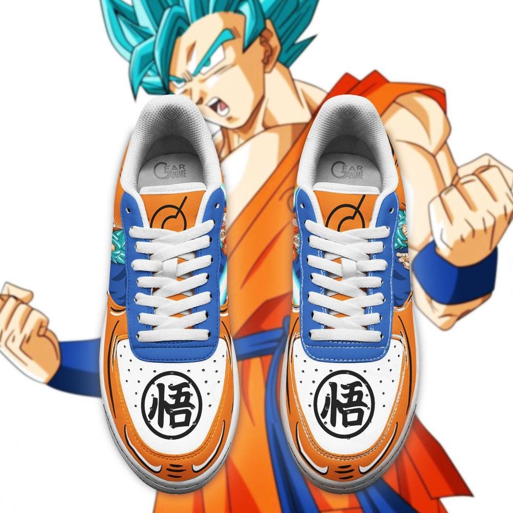 Goku Blue Dragon Ball Anime Air Force Shoes Goku Blue Dragon Ball Anime Air Force Shoes