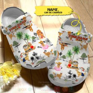 Golden Retriever Custom Name Crocband Crocs Clog Shoes