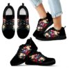 Gorgeous Flowers Background Insert Pretty Logo Columbus Blue Jackets Sneakers