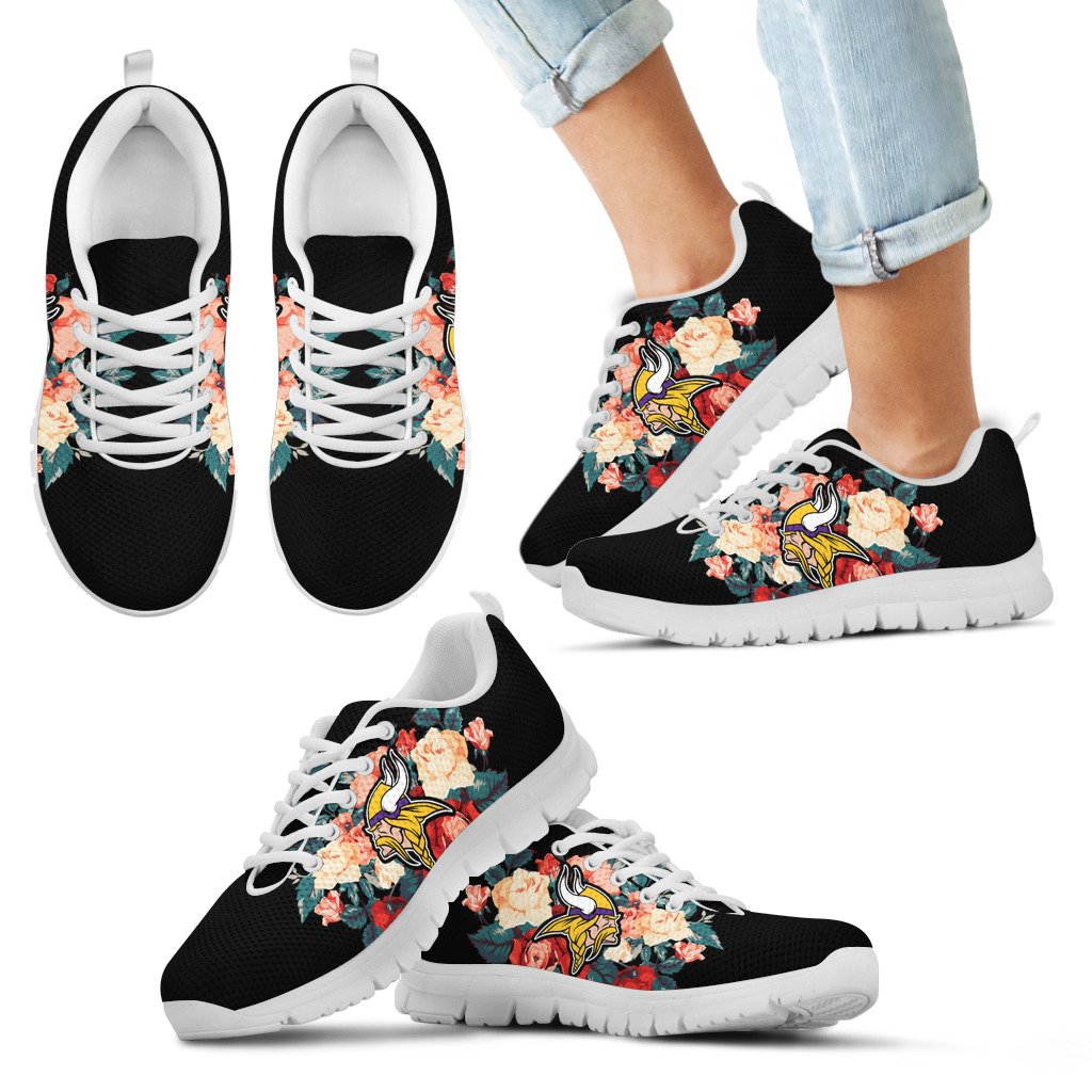 Gorgeous-Flowers-Background-Insert-Pretty-Logo-Minnesota-Vikings-Sneakers-1